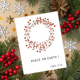 Religious Christmas Card With Bible Verse Helgkort