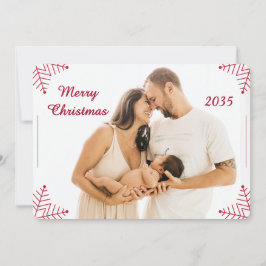 Religious Christmas Photo Card with Scripture  Julkort