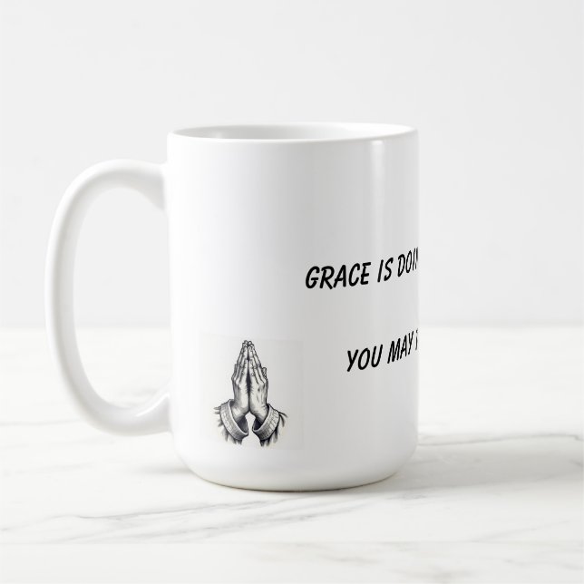 Religious Grace Lifting Mug Kaffemugg (Vänster)