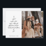 Religious, Merry Christmas, Christian Family Photo Julkort<br><div class="desc">Religious, Christian, Merriest Christmas, Season Greeting, Happiest Holiday, Merry Christmas. ( A silent night, a star above, a blessed gift of hope and love. A blessed Christmas to you! ) Celebrate the season with this family photo card (printed and / or digital download, greeting sent via email, as attachment) It...</div>