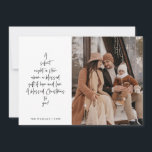 Religious, Merry Christmas, Christian Family Photo Julkort<br><div class="desc">Religious, Christian, Merriest Christmas, Season Greeting, Happiest Holiday, Merry Christmas. ( A silent night, a star above, a blessed gift of hope and love. A blessed Christmas to you! ) Celebrate the season with this family photo card (printed and / or digital download, greeting sent via email, as attachment) It...</div>