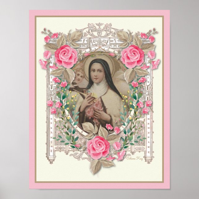 RELIGIOUS ST THERESE CARMELITE NUN CATHOLIC POSTER (Framsidan)