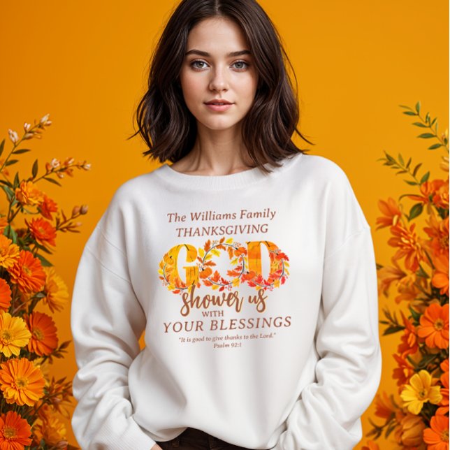 Religious Thanksgiving Dinner Faith Bible Quote T Shirt (Religious Thanksgiving Faith Bible Quote Shirt Fall Autumn Gift for Mom Daughter Wife Hostess Aunt)