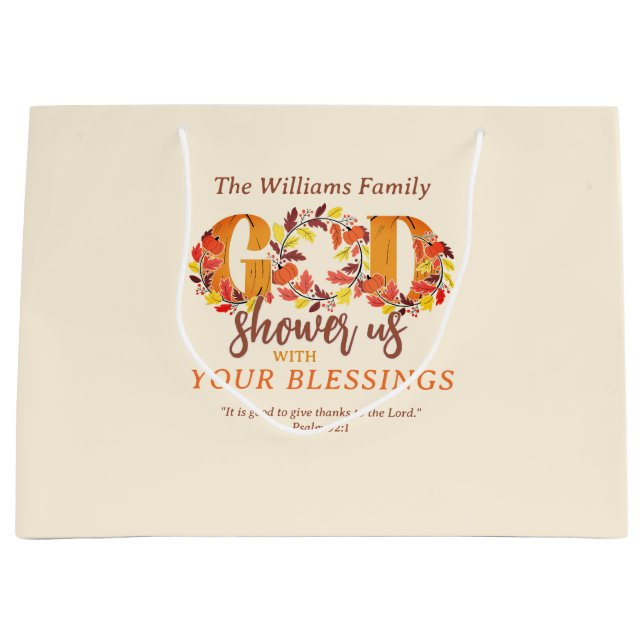 Religious Thanksgiving Faith Bible Quote (Framsidan)