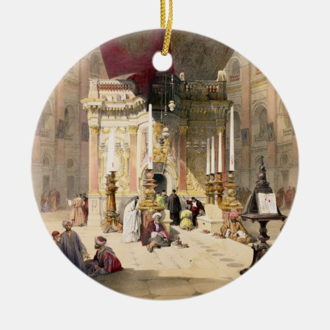 Relikskrin av den heliga sepulchren, April 10th Julgransprydnad Keramik (Framsidan)