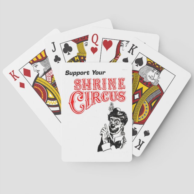Relikskrincirkusclown Spel Kort (Baksidan)