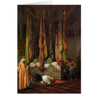 Relikskrinen av imamen Hussein vid Jean-Leon Hälsningskort