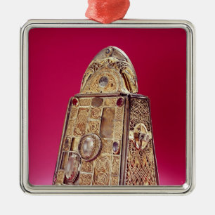 Relikskrinen av St Patrick sätta en klocka på Julgransprydnad Metall