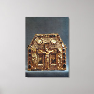 Reliquary av Pepin som jag görar till kung av Canvastryck