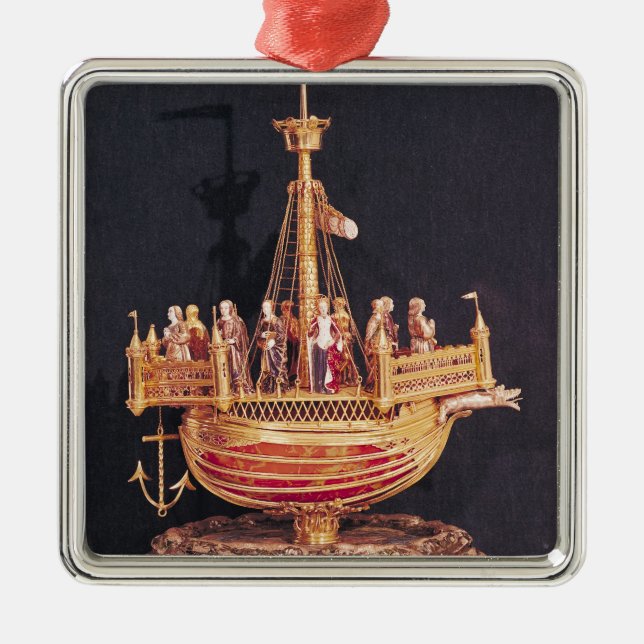 Reliquary av St Ursula, 1574 Julgransprydnad Metall (Framsidan)