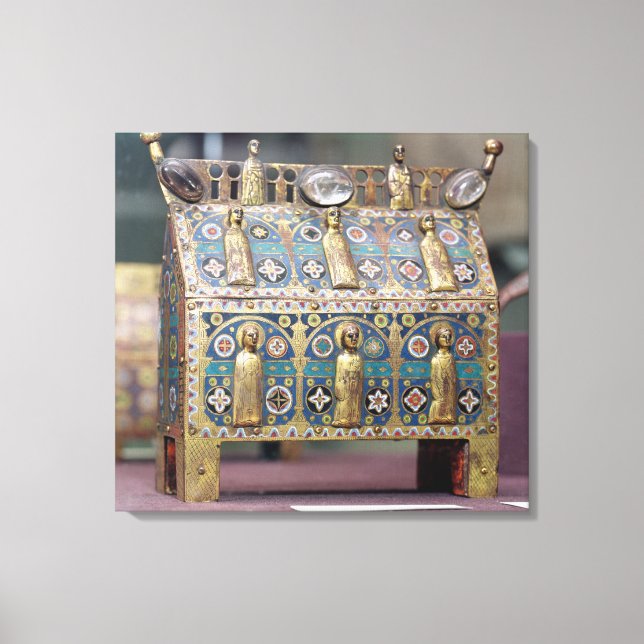 Reliquary Chasse, Limoges, 1200-50 Canvastryck (Framsida)
