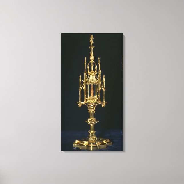 Reliquary Monstrance med biet i kor Canvastryck (Framsida)