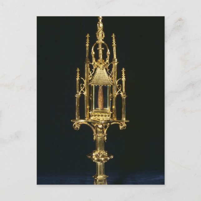 Reliquary Monstrance med biet i kor Vykort (Framsida)