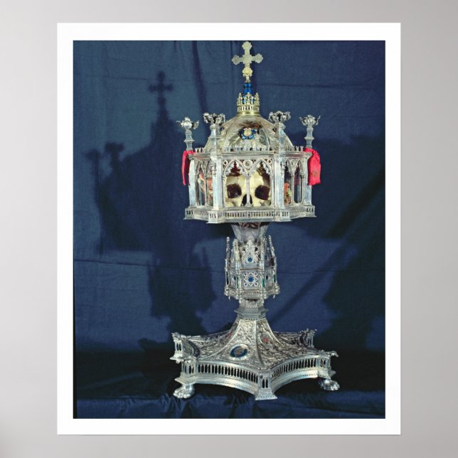Reliquary of St. Barbara, 1400-1500-talet (silve) Poster (Framsidan)