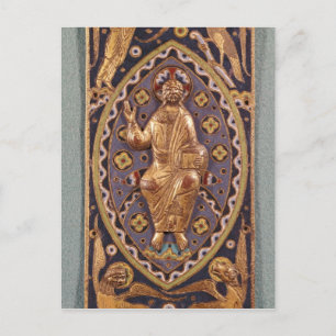Reliquary plaque som skildrar Kristus Vykort