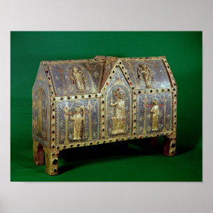 Reliquarybröstkorg av St. Calminius, Limoges Poster