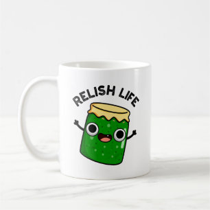 Relish Life Funny Food Pun Kaffemugg