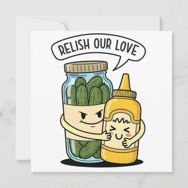 Relish Our Love Flat Holiday Card Julkort (Framsida)