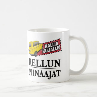 Rellun piinaajien sananmuunnoshuumoriaen, muki kaffemugg