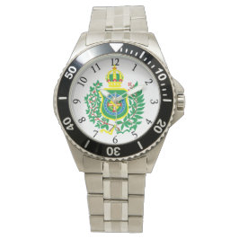 Relógio com Brasão da Bandeira Imperial. Armbandsur