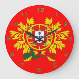 Relogio* de Parede Com Escudo Portugûes Stor Klocka