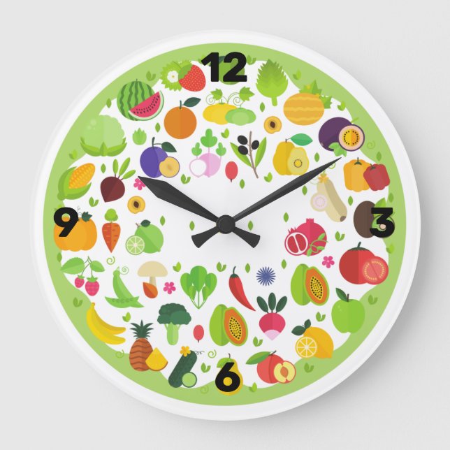 Relógio de parede para cozinha stor klocka (Framsida)