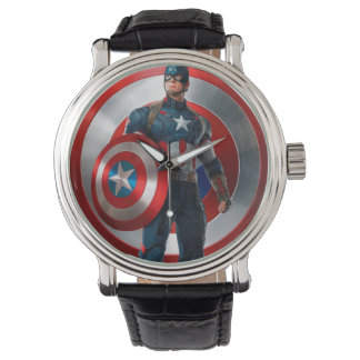 RELOGIO DO CAPITAO AMERICA ARMBANDSUR