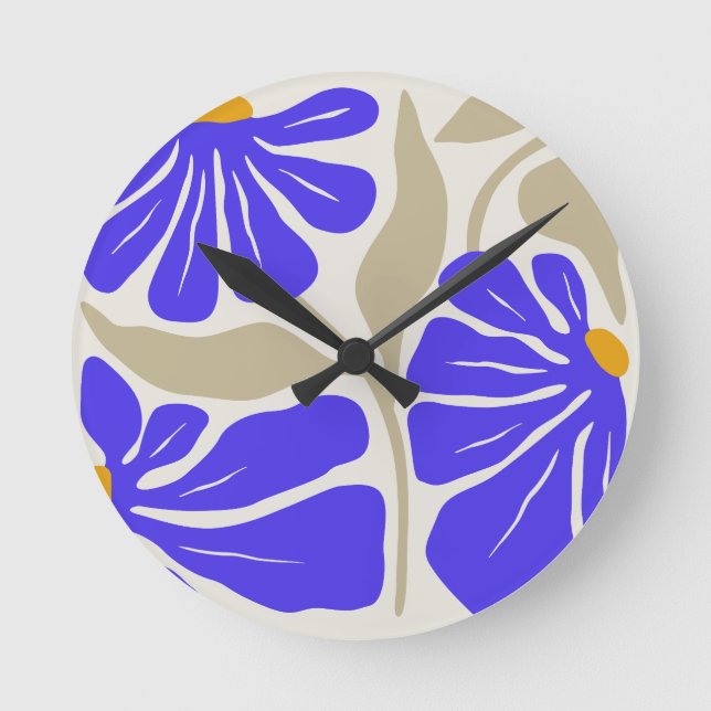 Relógio Flower Rund Klocka (Framsida)