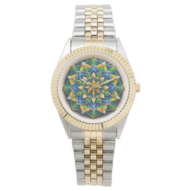 Relógio Mandala Luxo - 01 Armbandsur (Framsida)