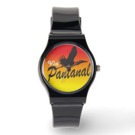 Relogio Pulseira de silicone preta Armbandsur