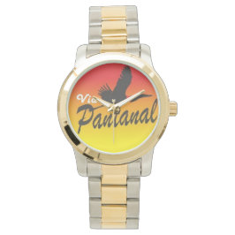 Relógio Unissex Oversized com Bracelete em Dois To Armbandsur