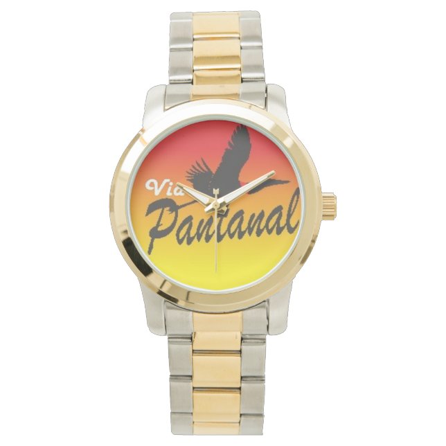 Relógio Unissex Oversized com Bracelete em Dois To Armbandsur (Framsida)