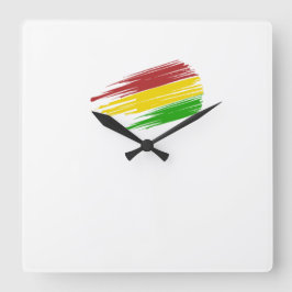 Reloj Bolivia Fyrkantig Klocka