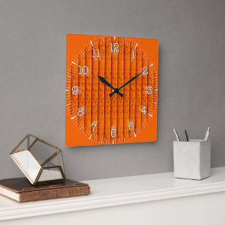 Reloj Cuadrado Time and illustrated art on your wa Fyrkantig Klocka
