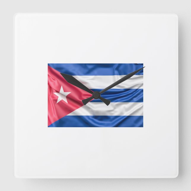 Reloj Cuba Fyrkantig Klocka (Framsida)