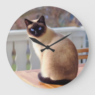 Reloj de gato siamés stor klocka