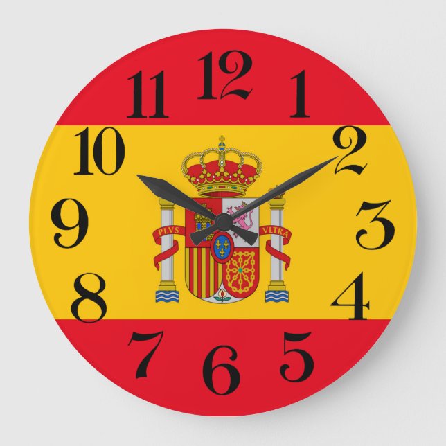 reloj de pared bandera de España Stor Klocka (Framsida)