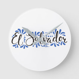 Reloj de Pared con Diseño de El Salvador  Rund Klocka