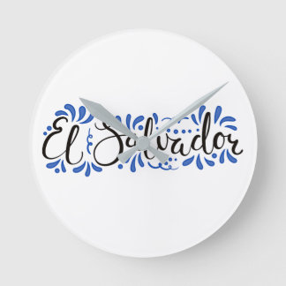 Reloj de Pared con Diseño de El Salvador  Rund Klocka