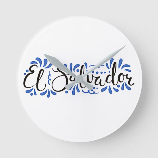 Reloj de Pared con Diseño de El Salvador  Rund Klocka (Framsida)