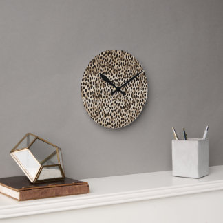 Reloj de Pared con Diseño de Fondo en Piel Rund Klocka