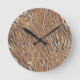 Reloj de Pared con Diseño de Piel de Tigre Rund Klocka