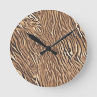 Reloj de Pared con Diseño de Piel de Tigre Rund Klocka