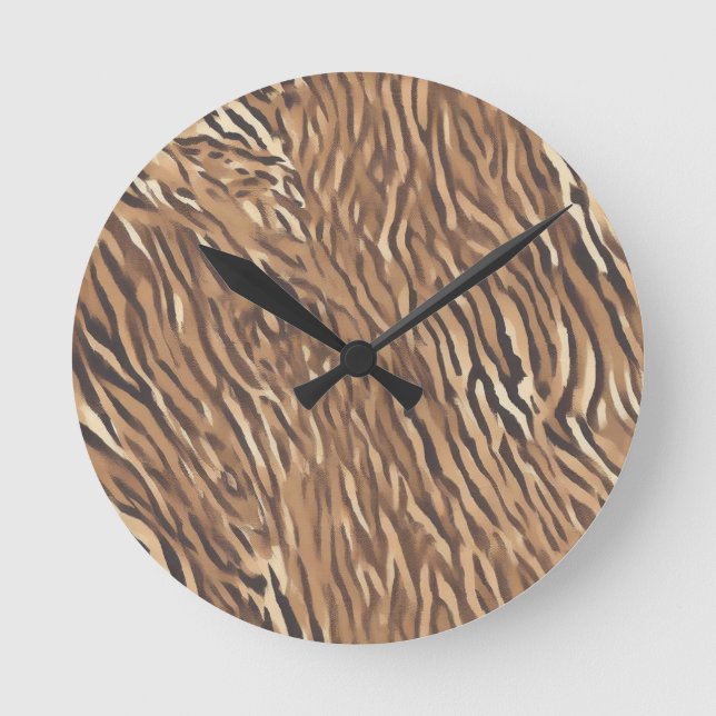 Reloj de Pared con Diseño de Piel de Tigre Rund Klocka (Framsida)
