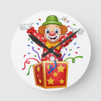 reloj de pared con payaso rund klocka