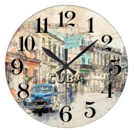 reloj de pared de La Habana, Kuba Stor Klocka