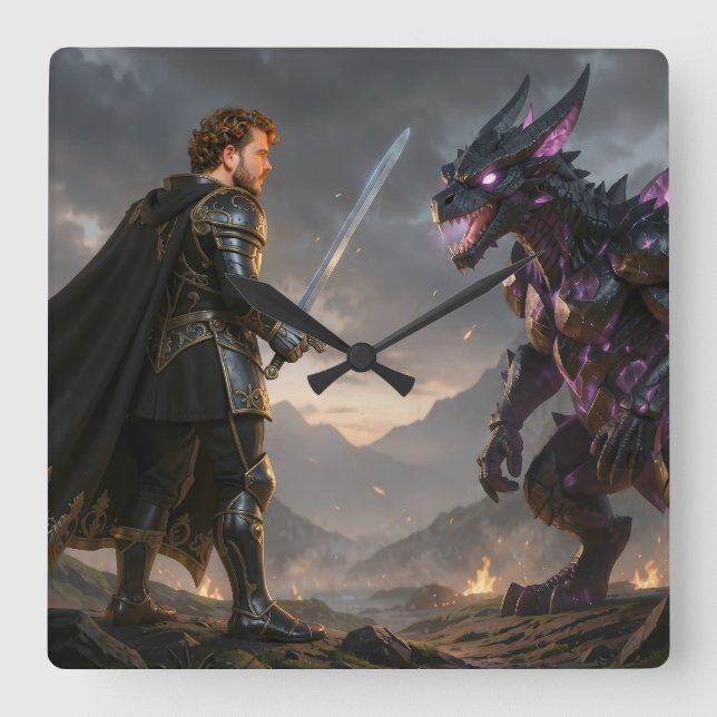 Reloj de pared fyrkantig klocka (Framsida)