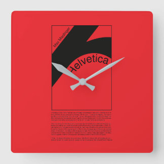 Reloj de pared fyrkantig klocka