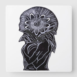 Reloj de pared fyrkantig klocka