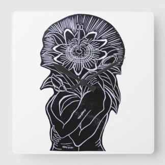 Reloj de pared fyrkantig klocka